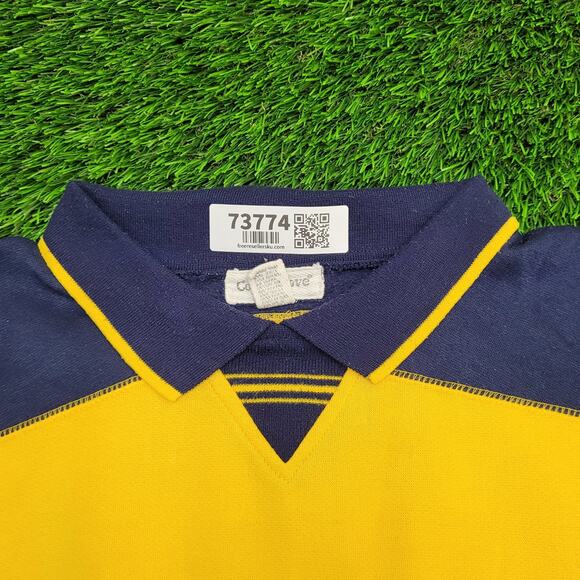 Vintage 80s MOD Collared Sweatshirt Large 22x25 Two-Tone - Picture 11 of 12